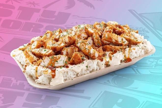Crousty mixte sauces blanche et curry